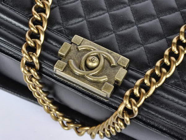 Hot Sell Chanel A67086 Black Le Boy Flap Shoulder Bag Distressed