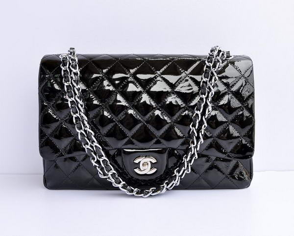 Cheap Chanel Jumbo 2.55 Series Flap Bag A47600 Black Silver