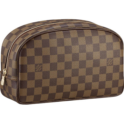 New Cheap Louis Vuitton Damier Ebene Canvas Toiletries Bag 25 N47624