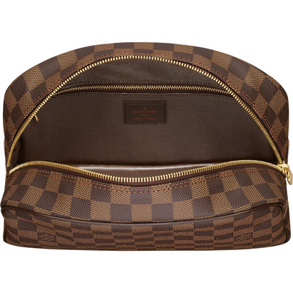 New Cheap Louis Vuitton Damier Ebene Canvas Toiletries Bag 25 N47624