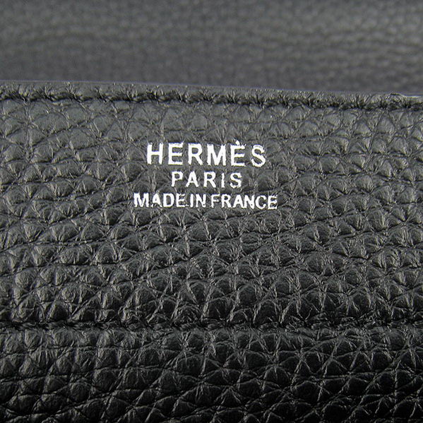 Hermes Sac Depeche 38cm Briefcase Clemence Black