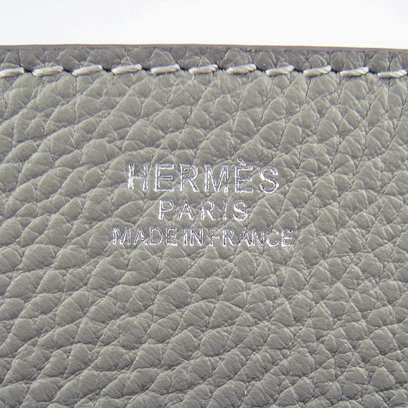 Hermes Gray Cow Leather Messenger Bags H2811