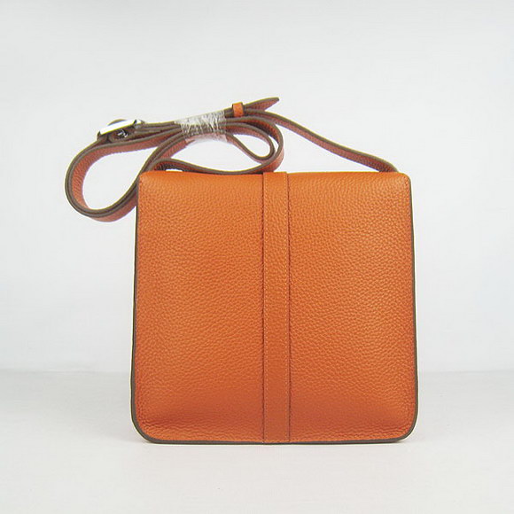 Hermes Orange Cow Leather Messenger Bags H2811