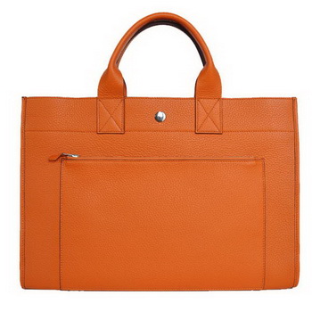 Hermes Briefcase 40CM Clemence Leather Bag Orange