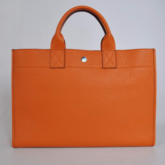 Hermes Briefcase 40CM Clemence Leather Bag Orange