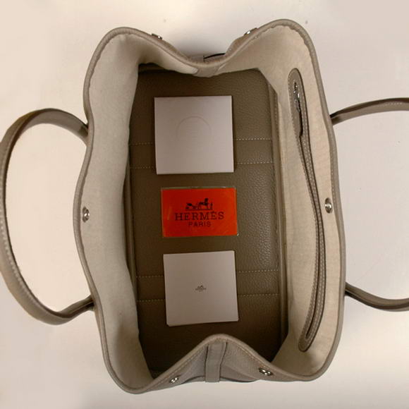 Hermes Garden Party 36CM Bag Clemence Grey