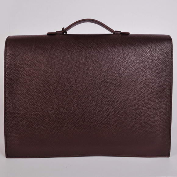 Hermes Sac Depeche 38cm Briefcase Clemence Brown