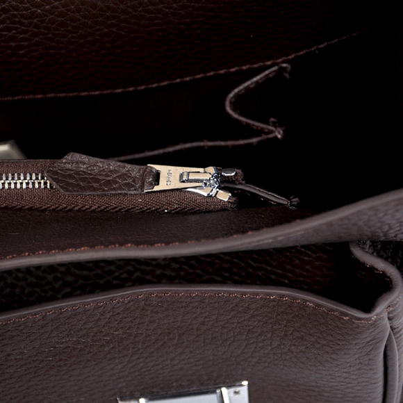 Hermes Steve 32CM Mens Bag Clemence Brown