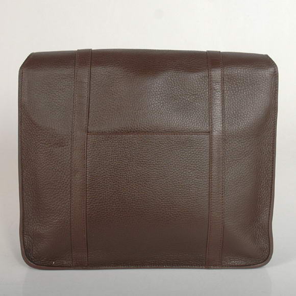 Hermes Steve 35CM Messenger Bag Clemence Leather Brown