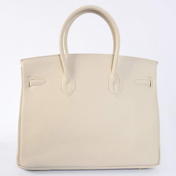 Hermes Birkin 35CM Tote Bags Togo Leather Beige Golden