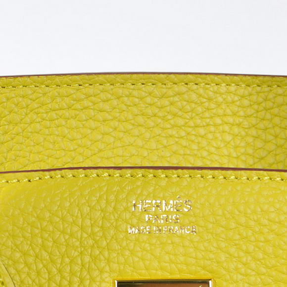 Hermes Birkin 35CM Tote Bags Togo Leather Lemon Golden