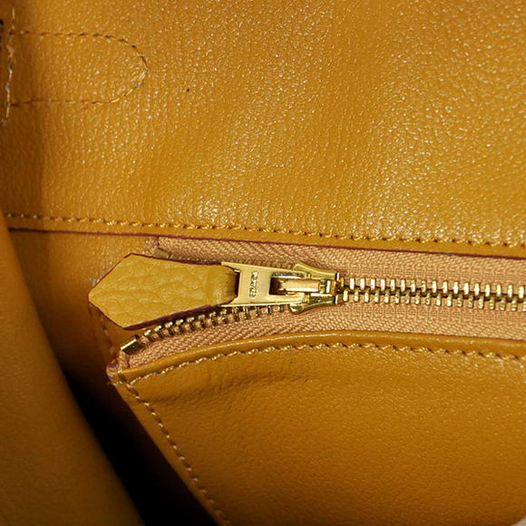 Hermes Birkin 35CM Tote Bags Togo Leather Yellow Golden