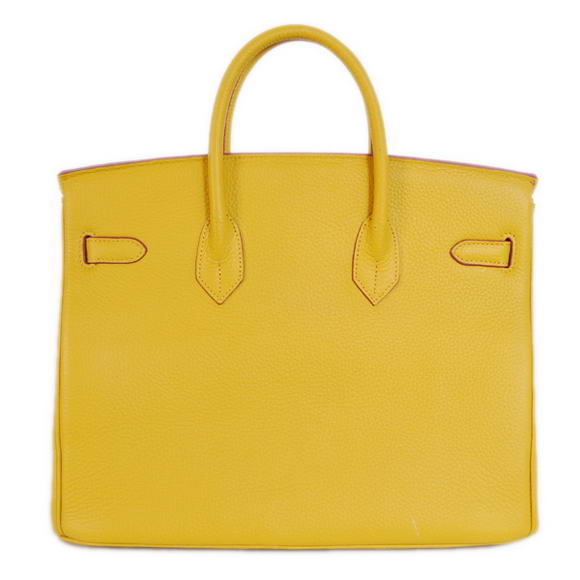 Hermes Birkin 35CM Tote Bags Togo Leather Yellow Golden