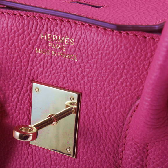 Hermes Birkin 35CM Smooth Leather Handbag 6089 Rose Golden