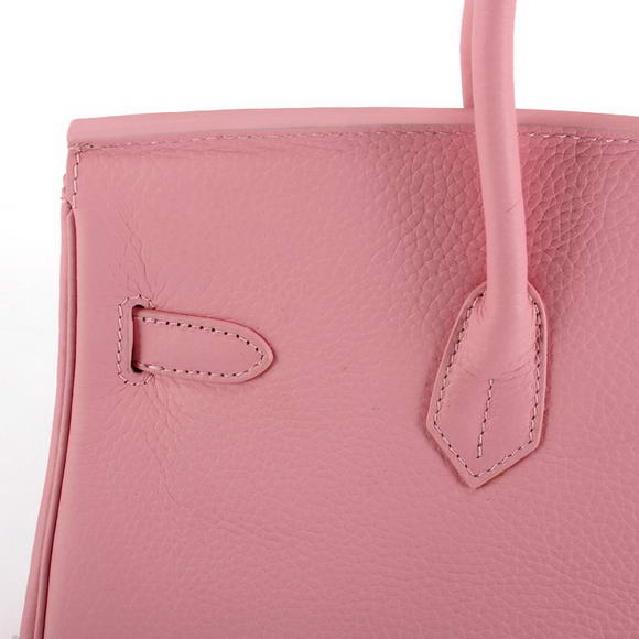 Hermes Birkin 35CM Togo Leather Handbag 6089 Pink Golden