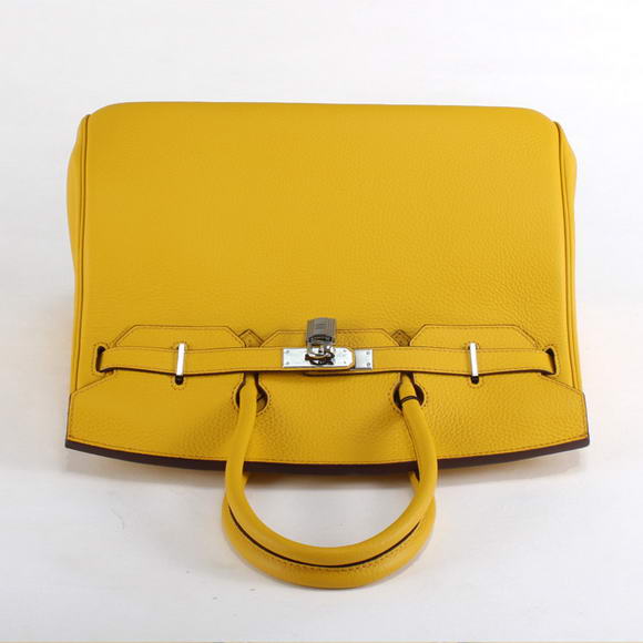 Hermes Birkin 35CM Togo Leather Handbag 6089 Yellow Golden