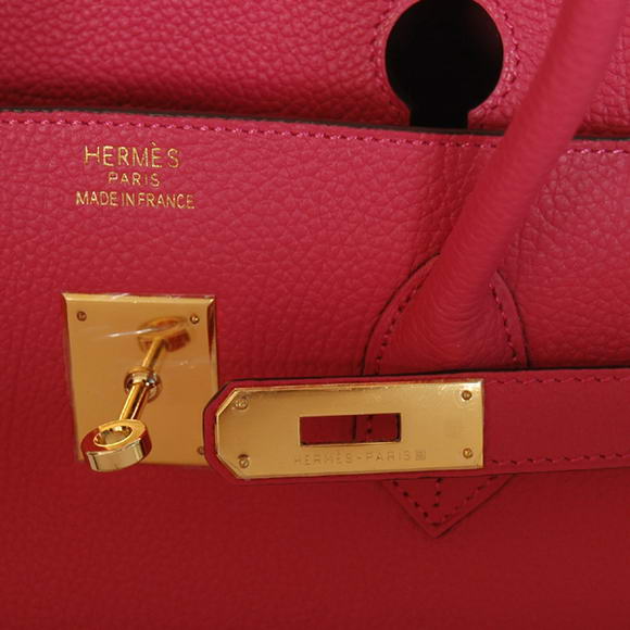 Hermes Birkin 35CM Tote Bags Smooth Togo Leather Peach Golden