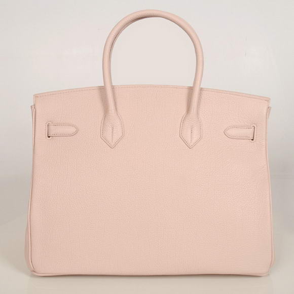 Hermes Birkin 35CM Tote Bags Smooth Togo Leather Pink Golden