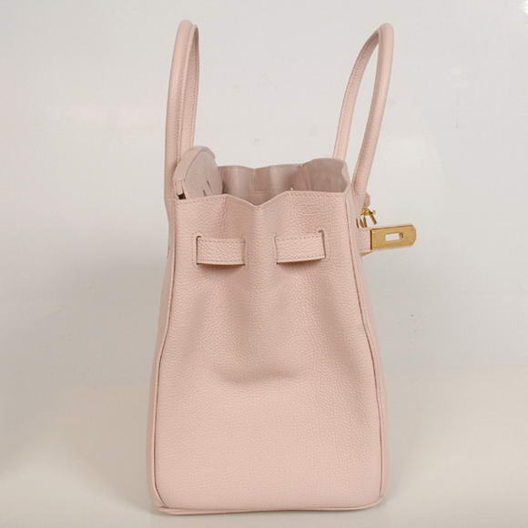 Hermes Birkin 35CM Tote Bags Smooth Togo Leather Pink Golden