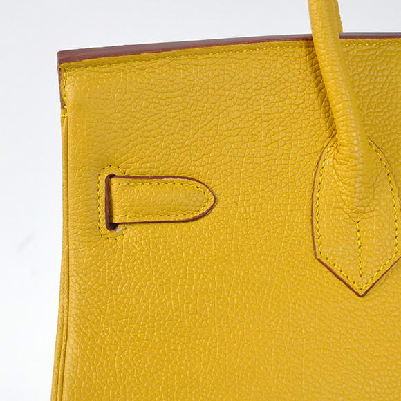 Hermes Birkin 35CM Tote Bags Smooth Togo Leather Yellow Golden