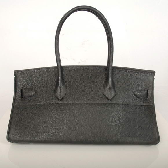 Hermes Birkin 42cm JPG Birkin Togo Leather Black Bag Silver Hardware