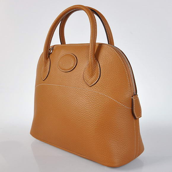 Hermes Bolide 31CM Tote Bags Clemence H1031 Camel