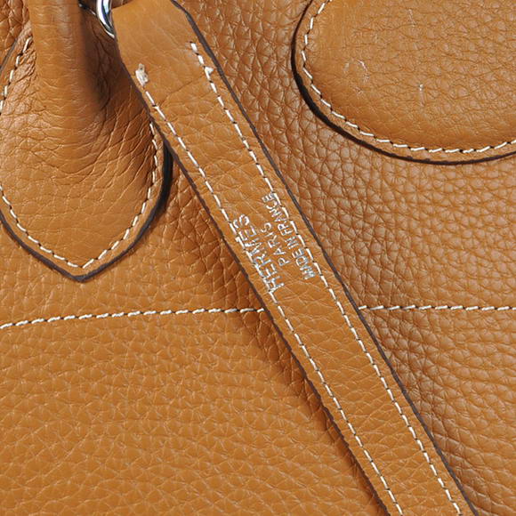 Hermes Bolide 31CM Tote Bags Clemence H1031 Camel