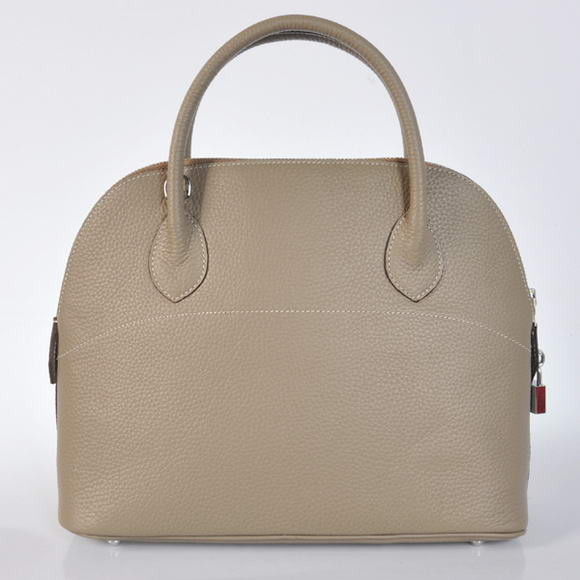 Hermes Bolide 31CM Tote Bags Clemence H1031 Grey