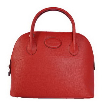 Hermes Bolide 31CM Tote Bags Clemence H1031 Red