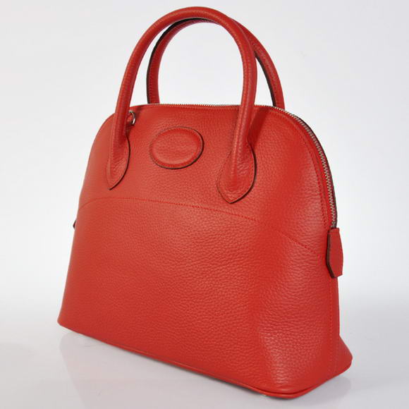 Hermes Bolide 31CM Tote Bags Clemence H1031 Red