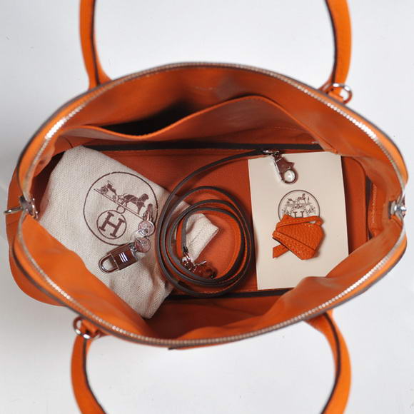 Hermes Bolide 37CM Tote Bags Clemence H1037 Orange