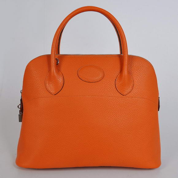 Hermes Bolide 37CM Tote Bags Clemence H1037 Orange