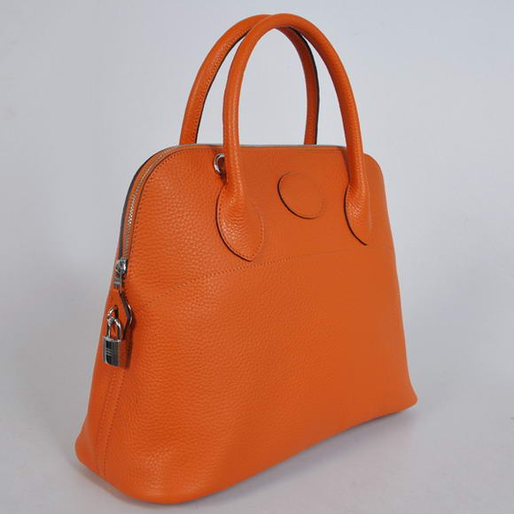 Hermes Bolide 37CM Tote Bags Clemence H1037 Orange