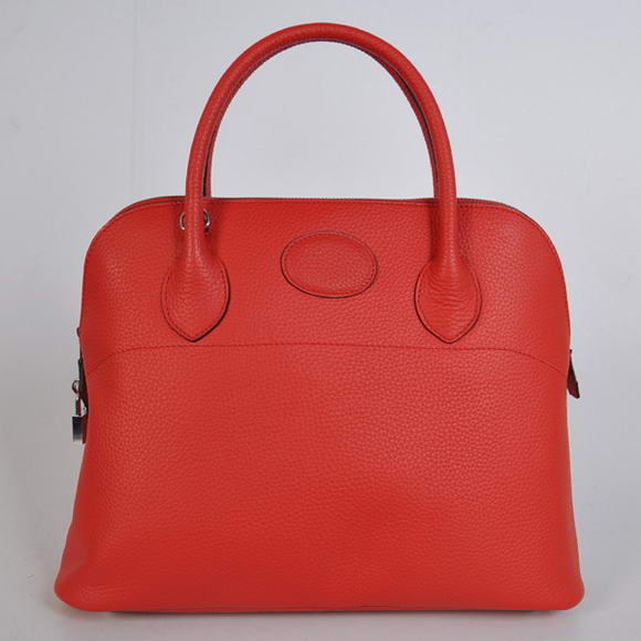 Hermes Bolide 37CM Tote Bags Clemence H1037 Red