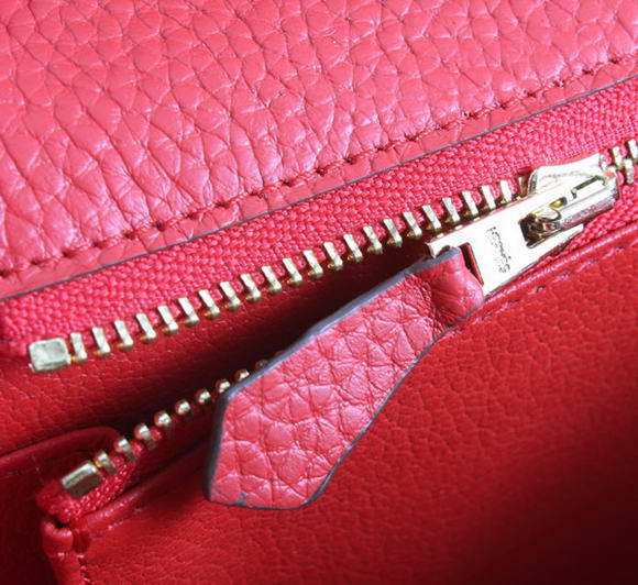 Hermes Constance Bag Togo Leather 1622S Red Golden