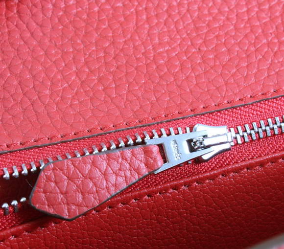 Hermes Constance Bag Red Togo Leather 1622S Silver hardware