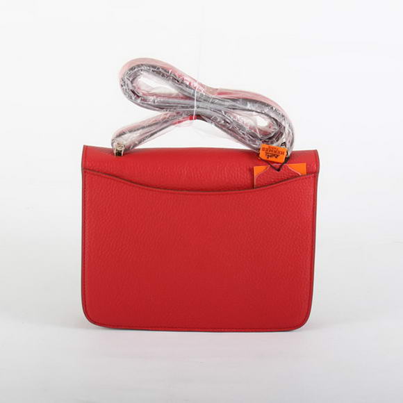 Hermes Constance Bag Red Togo Leather 1622S Silver hardware