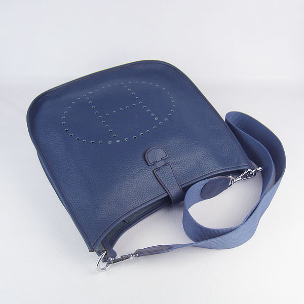 Hermes Evelyne Messenger Bag 6309 Dark Blue