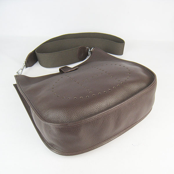 Hermes Evelyne Messenger Bag 6309 Dark Coffee