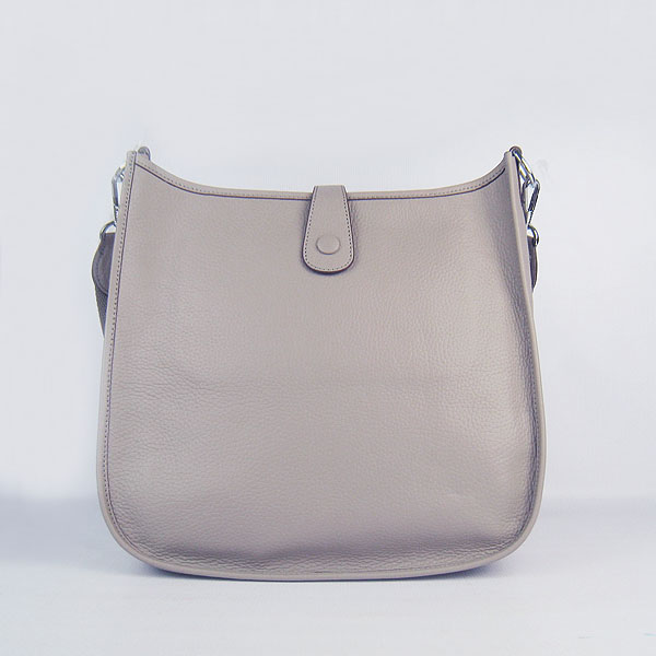 Hermes Cowhide Evelyne Messenger Bag 6309 Grey