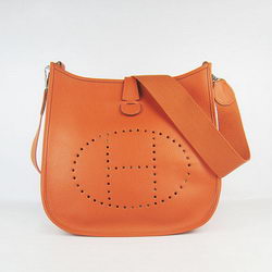 Hermes Cowhide Evelyne Messenger Bag 6309 Orange