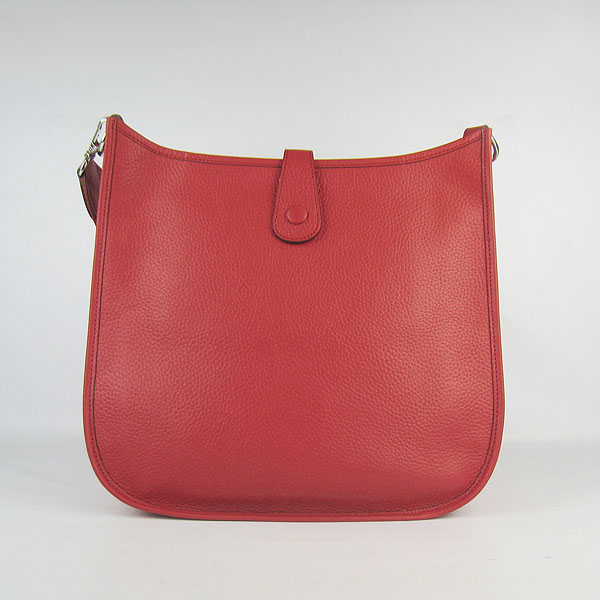 Hermes Cowhide Evelyne Messenger Bag 6309 Red