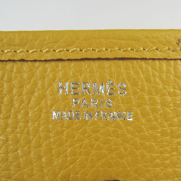 Hermes Cowhide Evelyne Messenger Bag 6309 Yellow