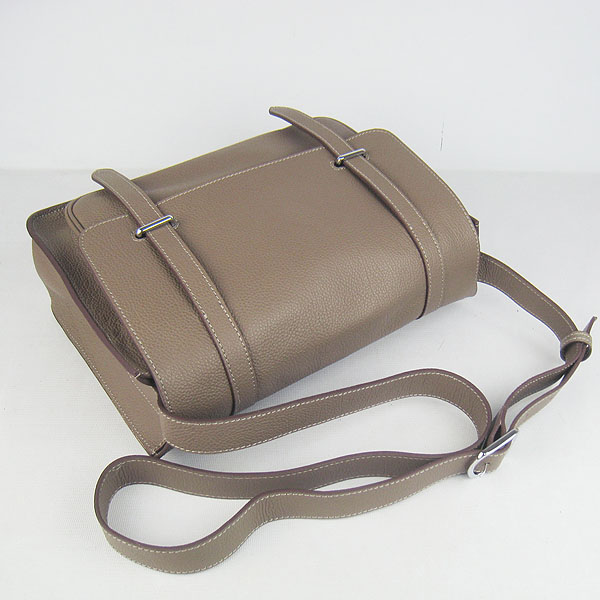 Hermes Jypsiere Togo Leather Messenger Bag H2810 Khaki