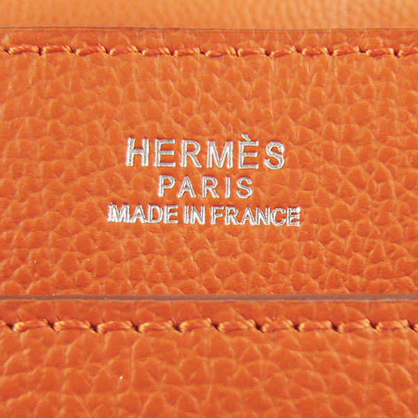 Hermes Jypsiere Togo Leather Messenger Bag H2810 Orange