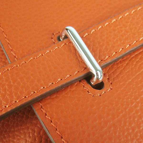 Hermes Jypsiere Togo Leather Messenger Bag H2810 Orange