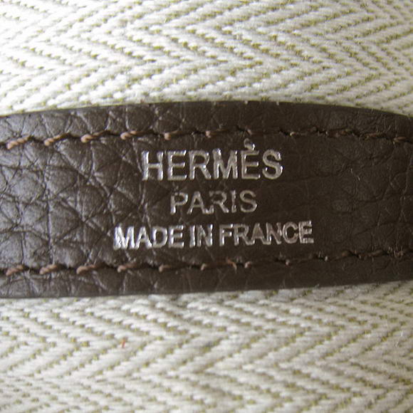 Hermes Jumbo Garden Party Bag Dark Coffee