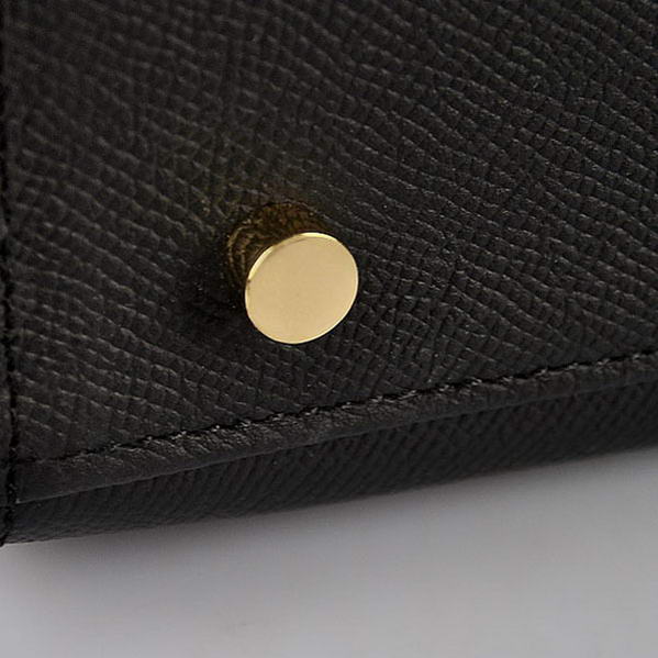 Newest 2012 Hermes Kelly 32cm Bags Black Calf Leather Gold