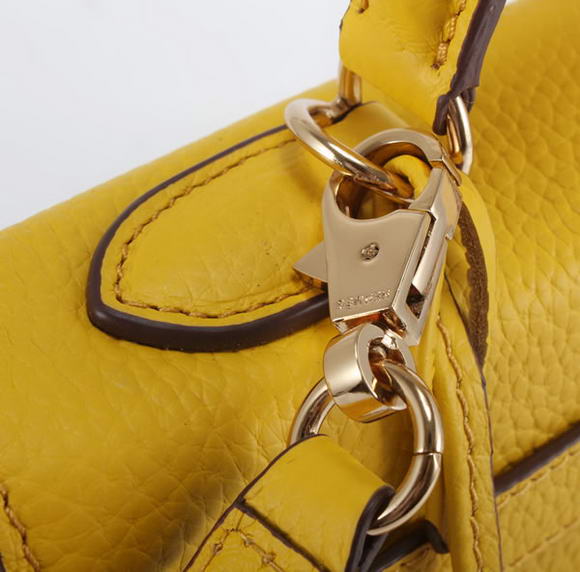 Hermes Kelly 32cm Togo Leather Handbags 6018 Yellow Golden