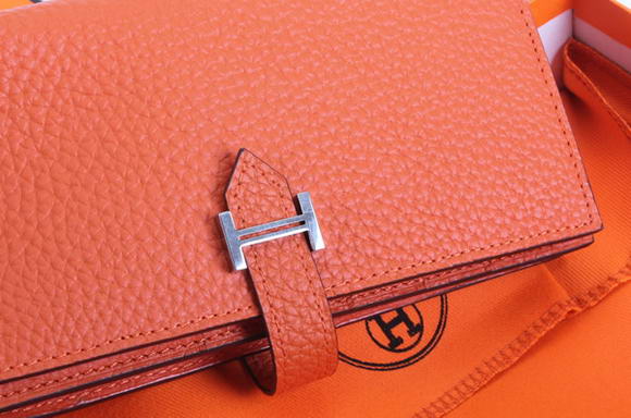 Hermes Bearn Japonaise Bi-Fold A208 Orange